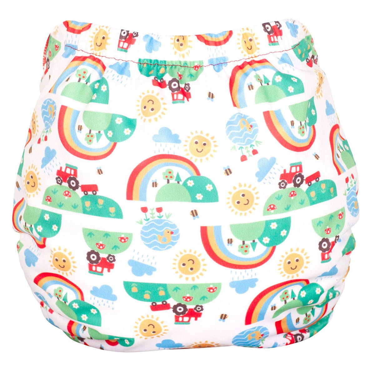 TotsBots Bamboozle Wrap (PeeNut V2.0) Überhose XL (ab 15 kg) im Design Happy Days, Rückseite