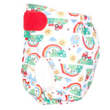 TotsBots Bamboozle Wrap (PeeNut V2.0) Überhose XL (ab 15 kg) im Design Happy Days, seitlich