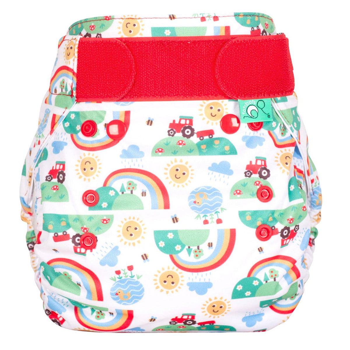 TotsBots Bamboozle Wrap (PeeNut V2.0) Überhose XL (ab 15 kg) im Design Happy Days
