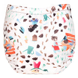 TotsBots EasyFit V5 (STAR) All-in-One-Stoffwindel im Design Mucky Pups, Rückseite