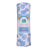 TotsBots Organic Muslin Mullwindel 70 × 70 cm aus 100 % Bio-Baumwolle im Design Squiddles