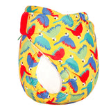 TotsBots SwimTots Schwimmwindel mit Klettverschluss im Design Bright Yellow Parrots, seitlich