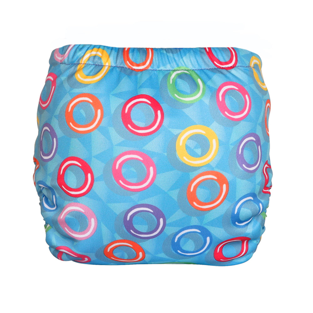 TotsBots SwimTots Schwimmwindel mit Klettverschluss im Design Wubbawing, Rückseite