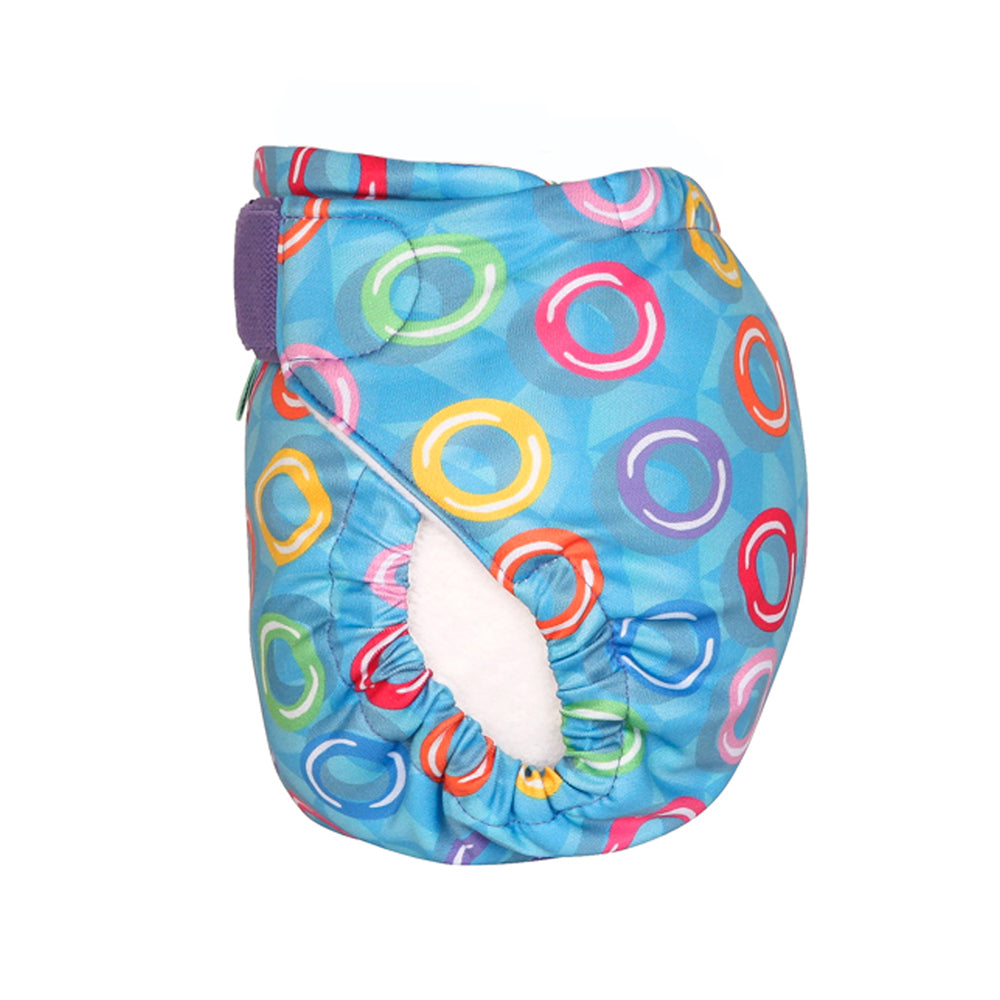 TotsBots SwimTots Schwimmwindel mit Klettverschluss im Design Wubbawing, seitlich