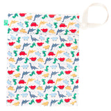 TotsBots doppelter Wetbag mit Trockenfach (Wet & Dry Bag, 38 × 30 cm) im Design Dino March