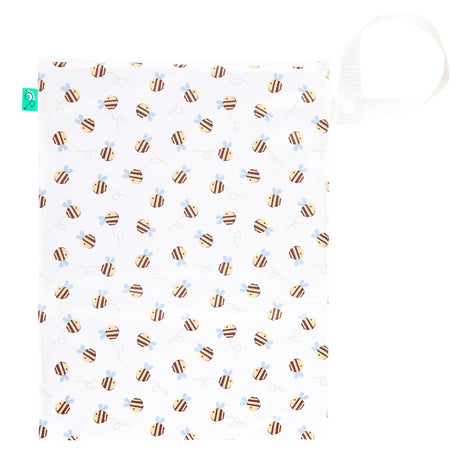 TotsBots Wetbag Gr. M (38 × 30 cm), wasserdichter Windelsack im Design Buzzy Bee