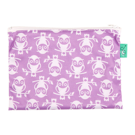 TotsBots Wipes Bag, Nasstasche für Feuchttücher Gr. XS (15 × 18,5 cm) im Design Owlbert