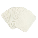 TotsBots Wipes, waschbare Bambus-Feuchttücher (Waschlappen) 17 × 13 cm, 10 Stück in Natur (ungefärbt)