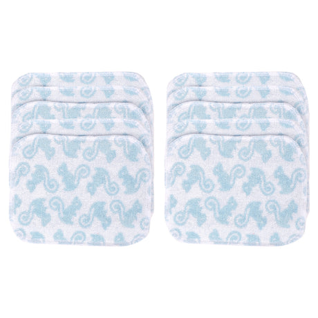 TotsBots Wipes, waschbare Bambus-Feuchttücher (Waschlappen) 17 × 13 cm, 10 Stück im Design Squiddles