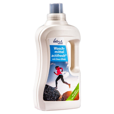 Ulrich natürlich Waschmittel actifresh mit Deo-Effekt in der 1000-ml-Flasche, Sportwaschmittel gegen Gerüche