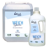 Ulrich natürlich Weich- und Hygienespülung 3in1 mit Milchsäure: 5-Liter-Kanister und 1-Liter-Flasche