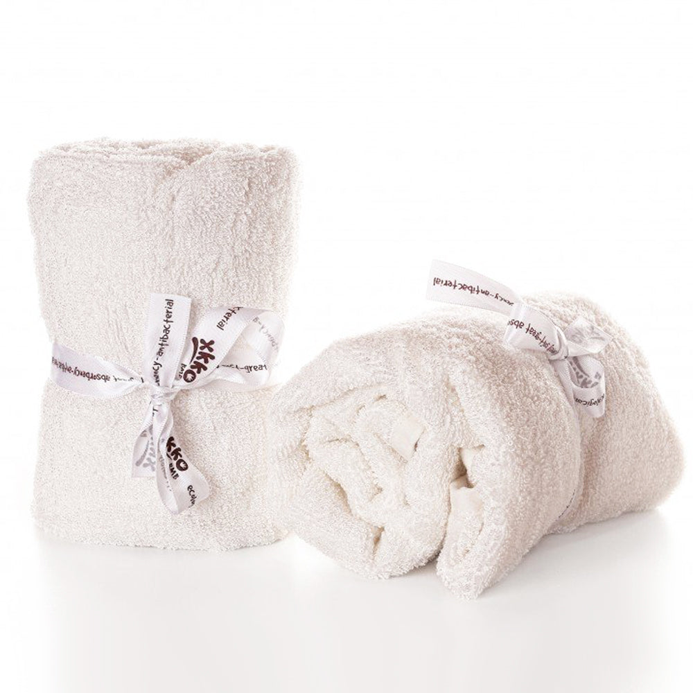 XKKO - BMB Prefolds faltbare Bambusfrotteetücher (60x60 cm) - 2 Stück