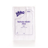 XKKO Classic Musselintücher 70 x 70 cm in Weiß, zehn Stück in der Folienverpackung
