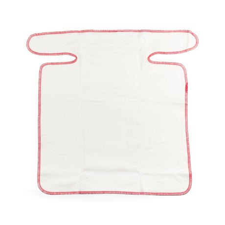 XKKO PreFlat One Size aus Bio-Baumwolle ausgebreitet, T-Form mit rotem Saum