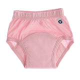 XKKO Trainingsunterhose aus 100 % Bio-Baumwolle im Design Rosa von vorn, mit Saugkern im Schritt