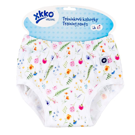 XKKO Trainer aus Bio-Baumwolle im Design Summer Meadow (Sommerwiese) in der Originalverpackung