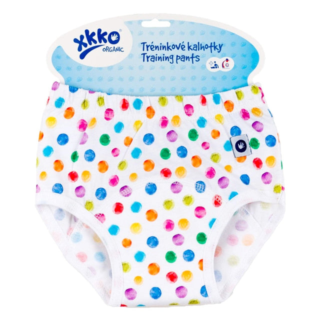 XKKO Trainer aus Bio-Baumwolle im Design Watercolor Polka Dots (Aquarell Tupfen) in der Originalverpackung