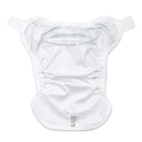 Innenansicht der XKKO Überhose Newborn: wasserdichtes weißes PUL und doppelte Beinbündchen, Design Wilder Wald