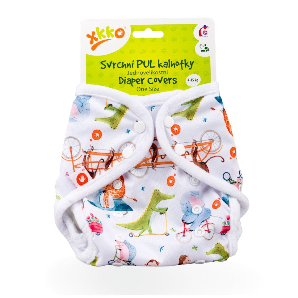 XKKO PUL-Überhose One Size (4–15 kg) im Design Zoo on the Road in der Originalverpackung