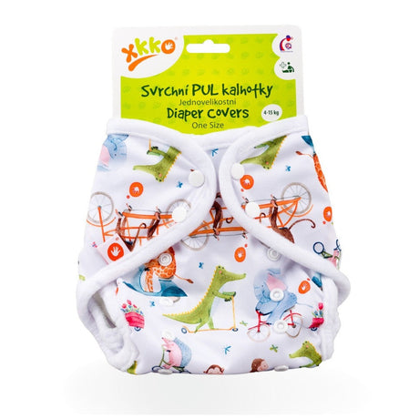 XKKO PUL-Überhose One Size (4–15 kg) im Design Zoo on the Road in der Originalverpackung