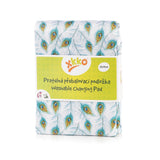 Waschbare XKKO Wickelunterlage im Design Pfauenfedern in der Originalverpackung