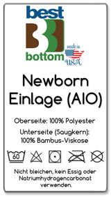 BestBottom Newborn AIO Einlage Ettikett