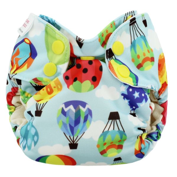 Blueberry - Simplex Newborn (AIO) - Bio-Baumwolle (GOTS) - Balloons