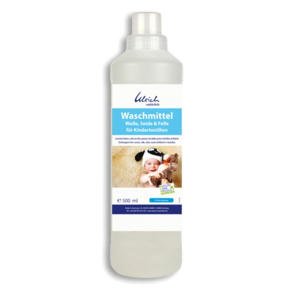 Ulrich natürlich - Waschmittel (Wolle, Seide & Felle) für Kindertextilien - 500ml