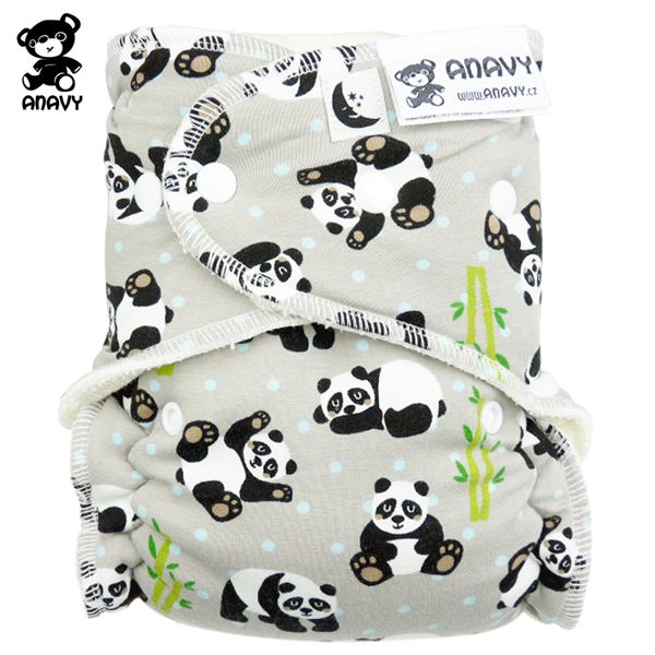 Anavy Höschenwindeln - Panda - XL / Nachtwindel (7-18 kg)