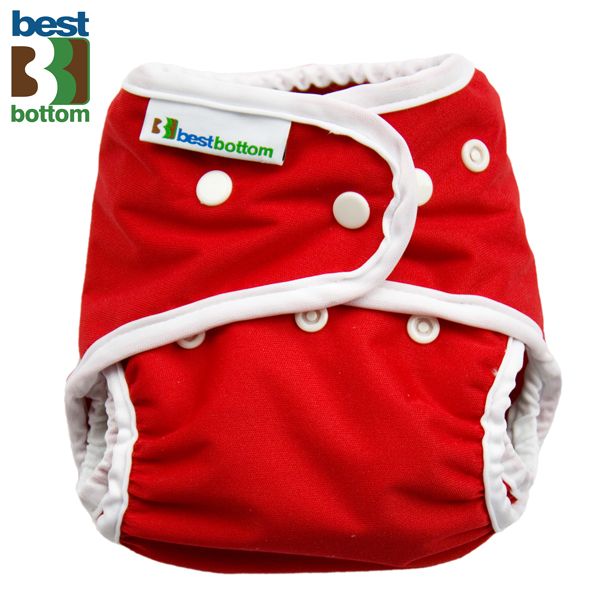 Best Bottom - Überhose (SIO) One Size (3-16 kg) - PUL - Rot