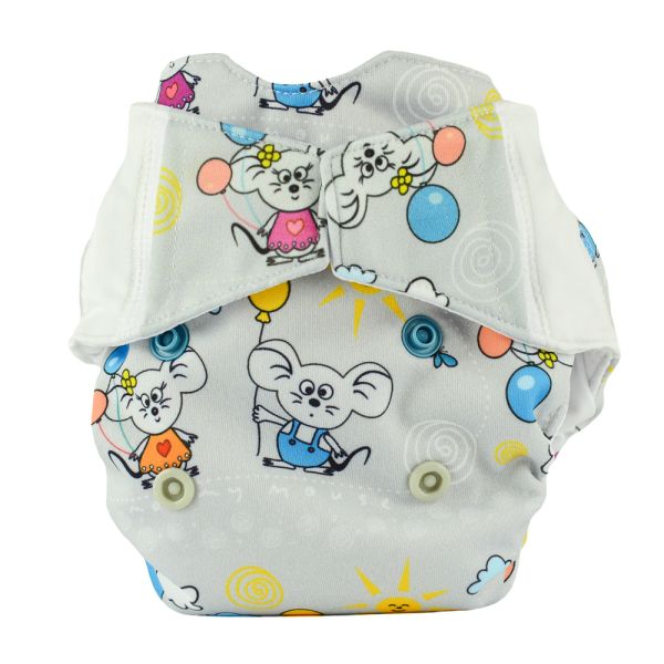Mommy Mouse - Komplettwindel (AIO) - Newborn (2,5-7 kg) - Little Baloon