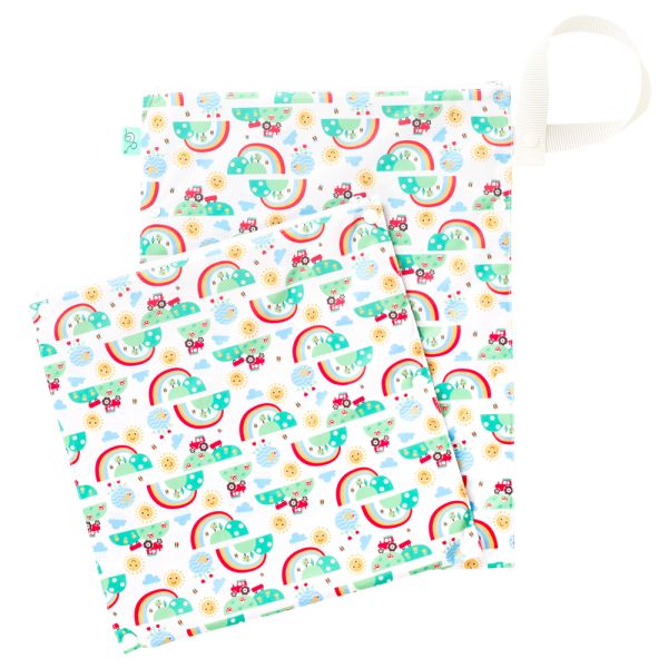 TotsBots - doppelter Wetbag mit Trockenfach Gr. M (38x30 cm)