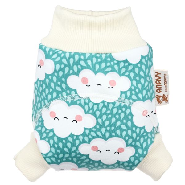 Anavy - Wollschlupfhose - Clouds (Mint) - Merino (kbT) & Baumwolle