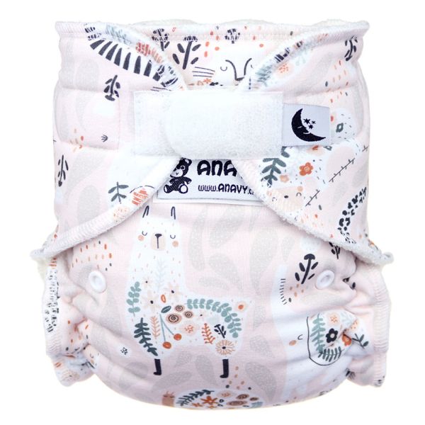 Anavy - Höschenwindel (XL-Nachtwindel) 7-18 kg - (ohne Einlagen) - Folclore Jungle
