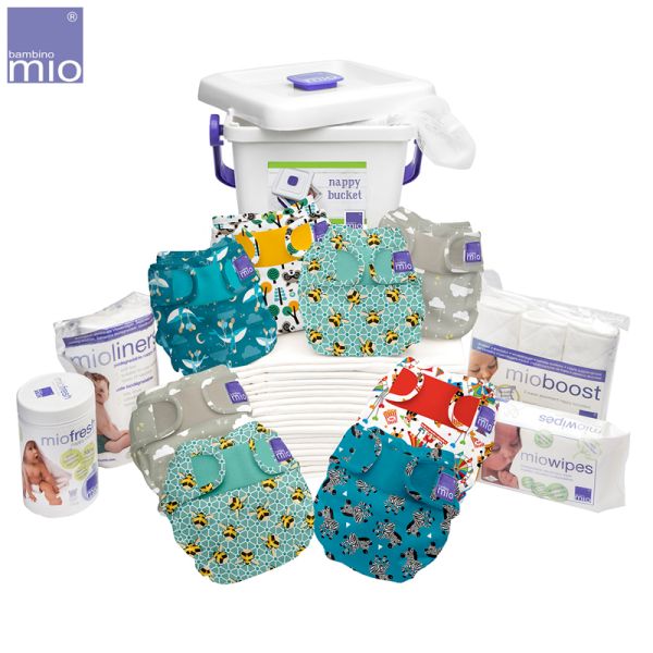 MioSoft Komplettpaket 8x Überhosen, 20x Einlagen /& Zubehör Bambino Mio