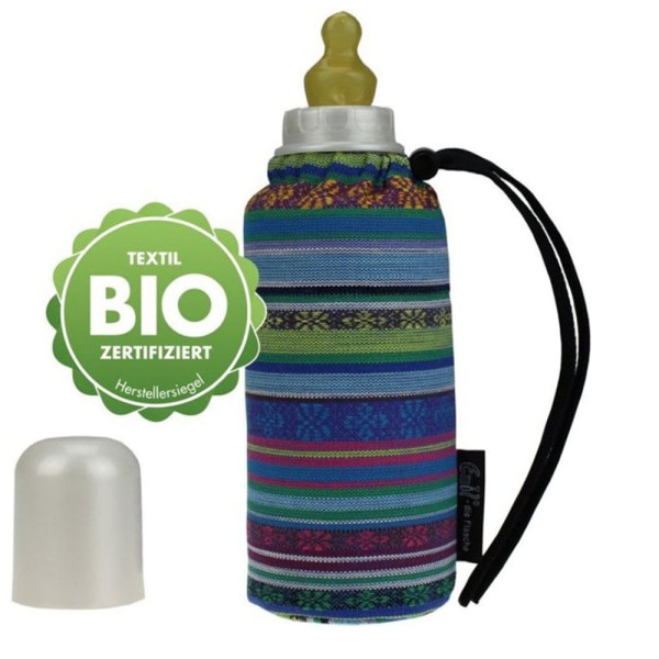 Emil - Babyflasche (250ml) - Komplettset - Aztek (Bio-Baumwoll-Überzug)