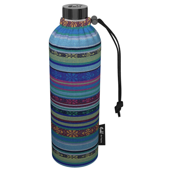 Emil die Flasche (750ml) - Komplettset (Bio-Baumwolle-Überzug) Weithals - Aztek