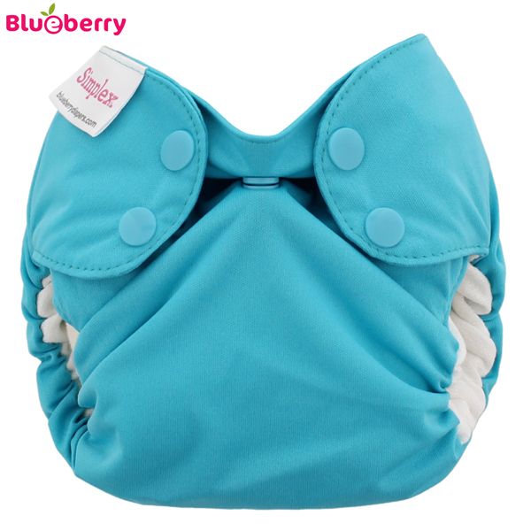 Blueberry - Simplex Newborn (AIO) - Bio-Baumwolle (GOTS) - Blaugrün "Teal"
