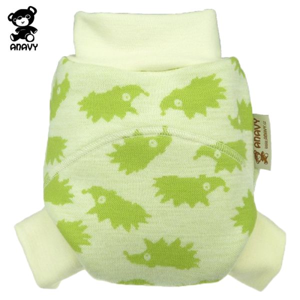 Anavy Wollschlupfhose - Igel (Grün) - 100% Merinowolle