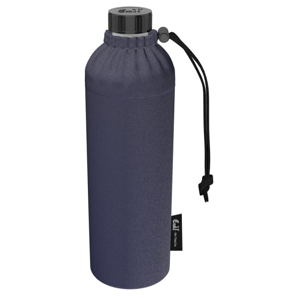 Emil die Flasche (750ml) - Komplettset (Bio-Baumwolle-Überzug) Weithals - Jeans