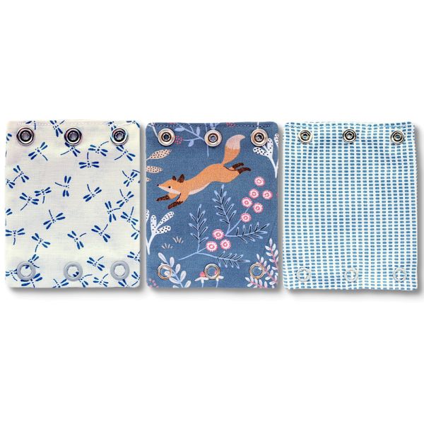 Milchmädchen - Bodyerweiterung/-verlängerung - in tollen Designs - 3 Stück in 3 Druckknopfgrößen