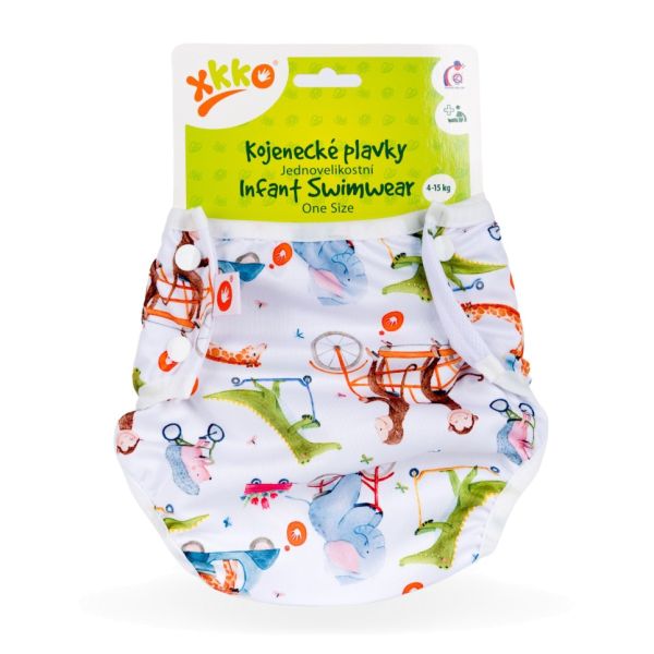 XKKO - waschbare Schwimmwindel - One Size (4-15 kg) - Zoo