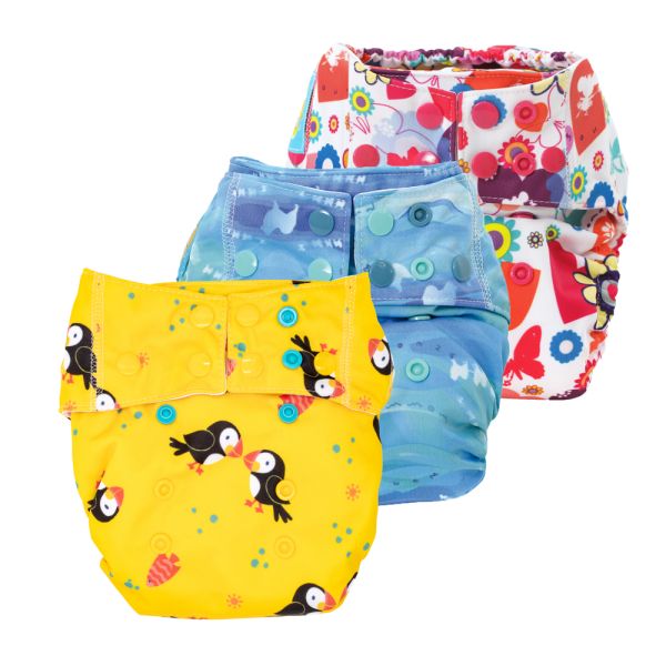 Mommy Mouse - Komplettwindel (AIO) - One Size (6-16 kg) - Spar Paket