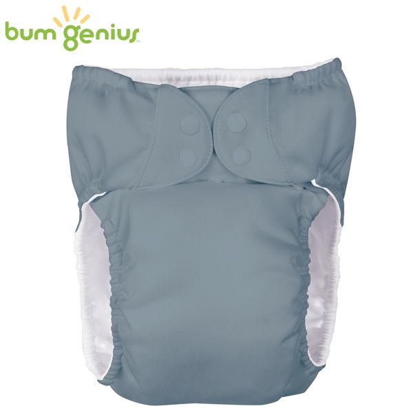 BumGenius XXXL-Pocketwindel - BIGGER (32-55 kg) - Armadillo (Grau)