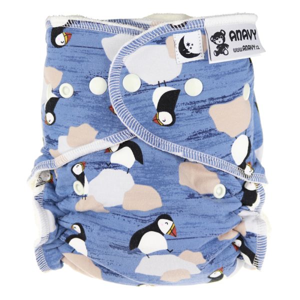 Anavy - Höschenwindel (XL-Nachtwindel) 7-18 kg - (ohne Einlagen) - Puffin