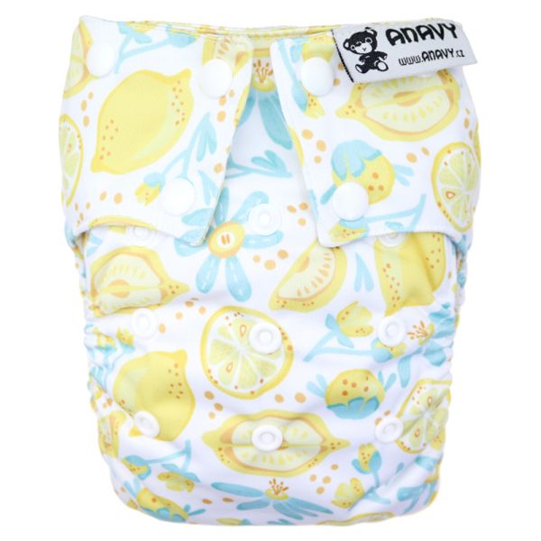 Anavy - Organic All-in-One Stoffwindel - Lemons - One Size (4-17 kg)