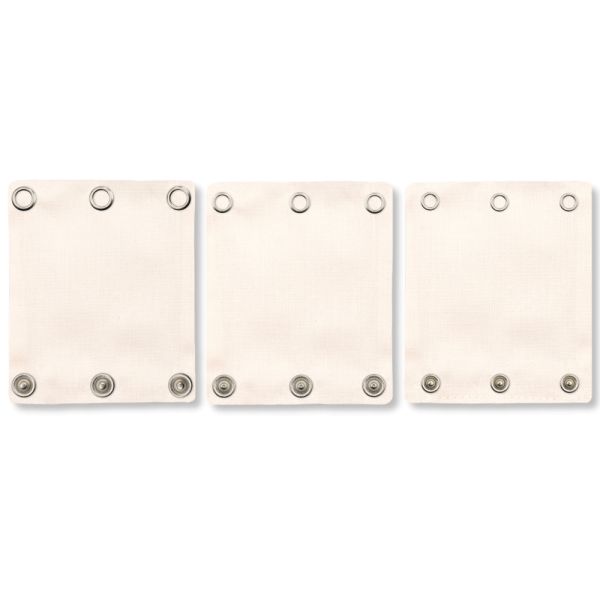 Milchmädchen - Bodyerweiterung/-verlängerung - in tollen Designs - 3 Stück in 3 Druckknopfgrößen