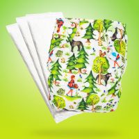 Little Clouds - Überhose (Prefold) - Forest (Waldtiere)