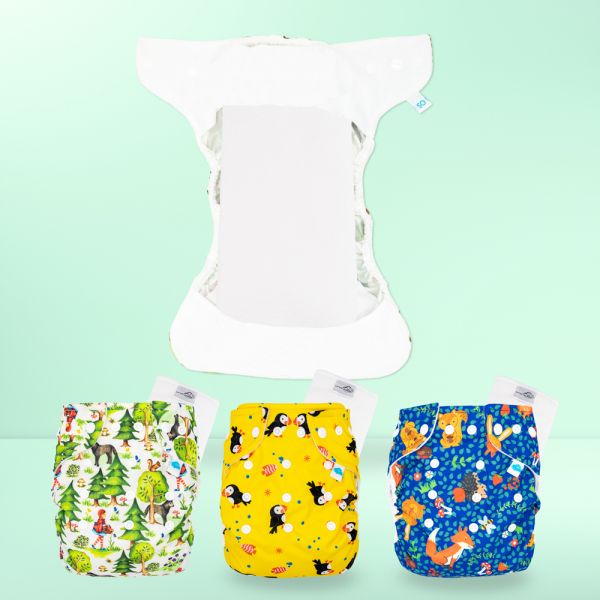 Little Clouds - Überhosen - Sparpaket (Newborn 3,5-7 kg) - je 3 Stück