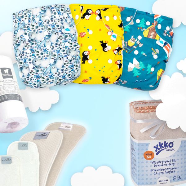 Little Clouds - Überhosen - Sparpaket (Newborn 3,5-7 kg) - je 3 Stück